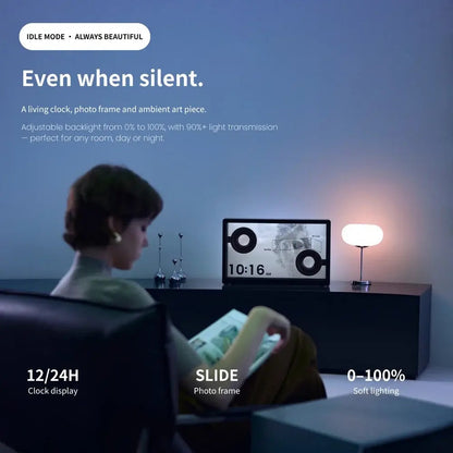 ✨ Transparent Glass Floating Lyrics Smart Speaker | Bluetooth WiFi Hi-Fi Audio with Visual Music Display for Modern Home Decor
