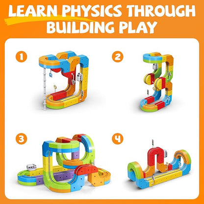 86-Piece Magnetic High-Speed Train Track STEM Toy