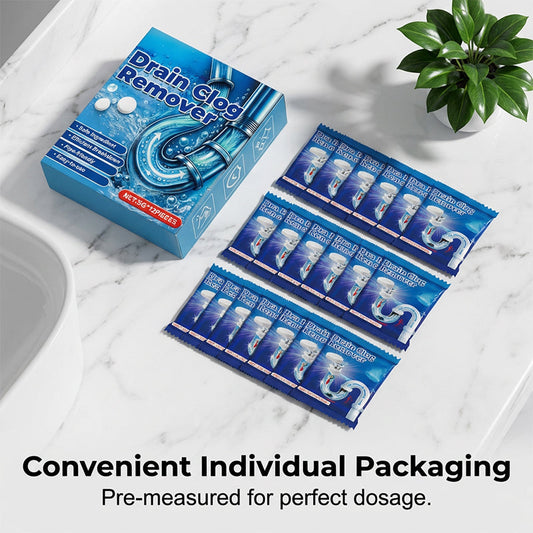 Buy One Get One Free Fast Acting Effervescent Drain Clog Remover Tablets, Instantly Unclog Drains, Independent Washing Machine Cleaning Tablets Are Also Available
