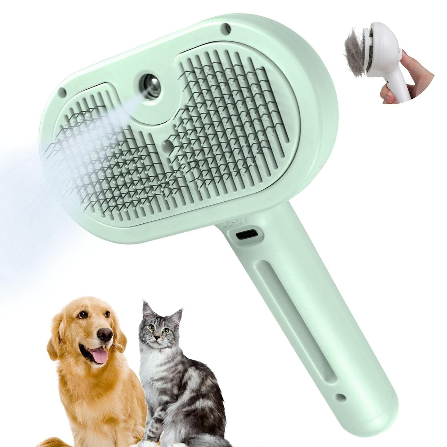 2-in-1 Steam Pet Grooming Comb