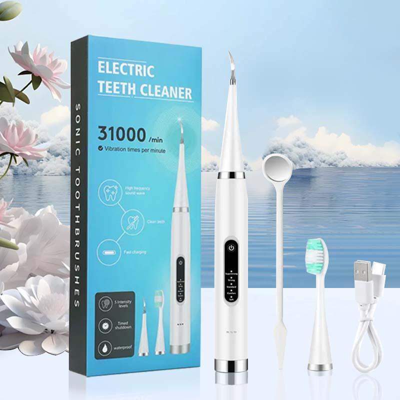 Electric Sonic Teeth Cleaner with Toothbrush Head