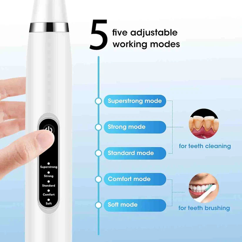 Electric Sonic Teeth Cleaner with Toothbrush Head