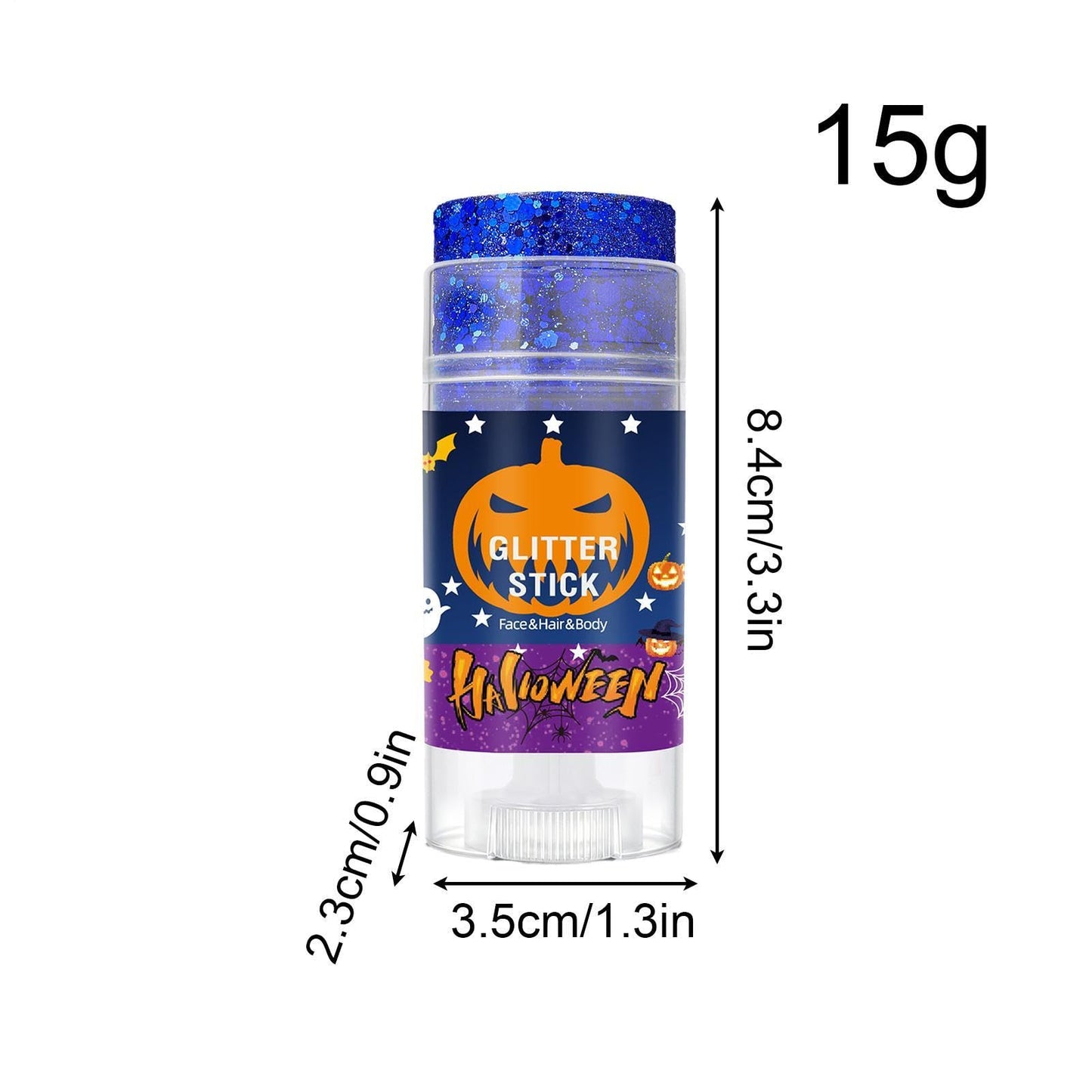 🎃4 Pack Halloween Body Glitter Sticks | Waterproof Chunky Sequins for Face, Hair & Body, Cosplay Carnival Party Makeup