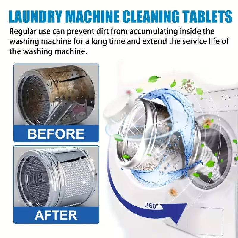 Buy One Get One Free Fast Acting Effervescent Drain Clog Remover Tablets, Instantly Unclog Drains, Independent Washing Machine Cleaning Tablets Are Also Available