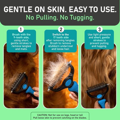 🐶Dual-Sided Pet Grooming Comb for Dogs & Cats