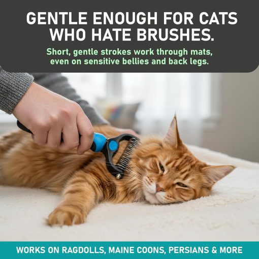 🐶Dual-Sided Pet Grooming Comb for Dogs & Cats