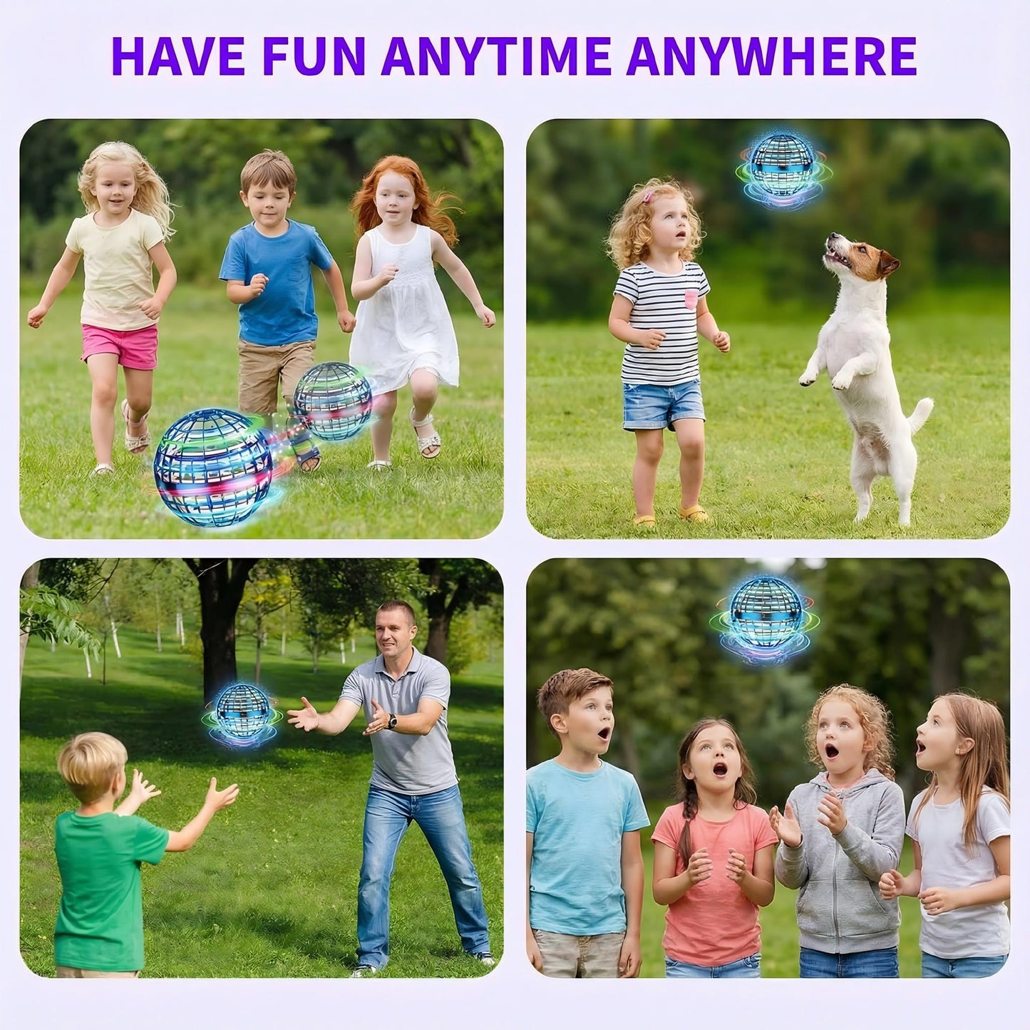 ✨Hover Fly Spinner Ball, Rechargeable Outdoor Family Game Toy⏰Limited-Time Sale