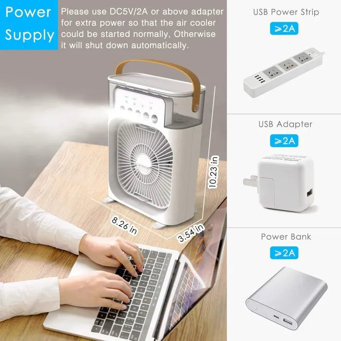 Ventilatore USB Raffreddante per Scrivania